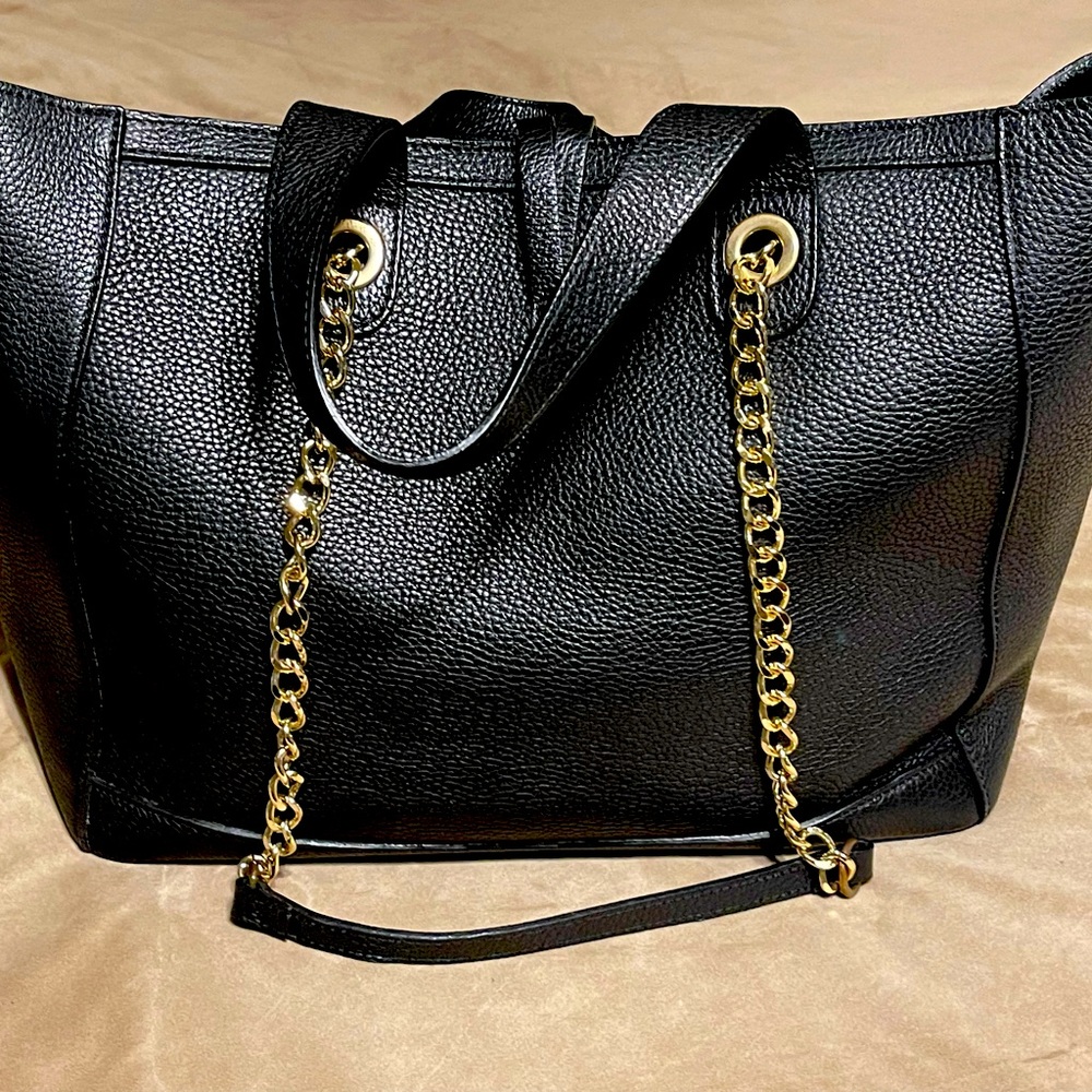 Valentino Black Chain Strap Tote Style Bag - Picture 3 of 7